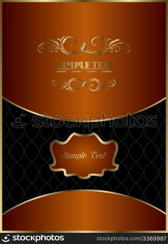 Illustration the red web template for design label background - vector