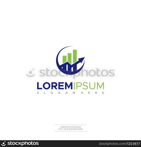 Illustration Vector Finance Logo Accounting modern and elegant style design. business logo design template Symbols, Icon Vector Illustration