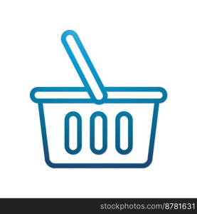 Illustration Vector graφc of shopπng basket icon. Fit shop, market, busi≠ss, store etc.