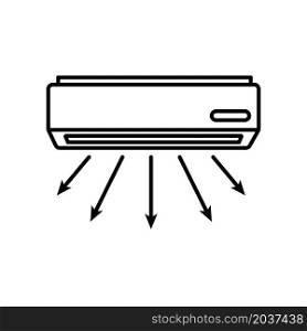 Illustration Vector graphic of air conditioner icon