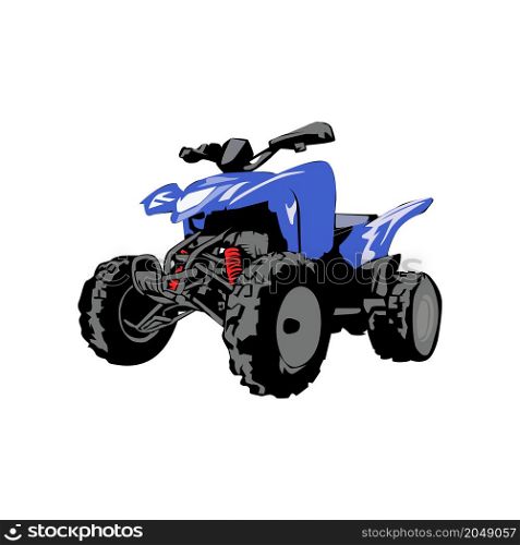 Illustration Vector Graphic of ATV motor