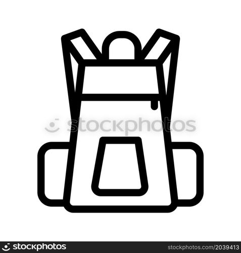 Illustration Vector graphic of Backpack icon template