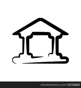 Illustration Vector Graphic of Bank icon template