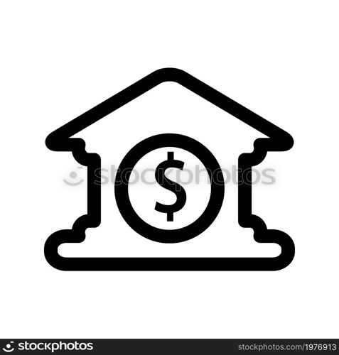 Illustration Vector Graphic of Bank icon template