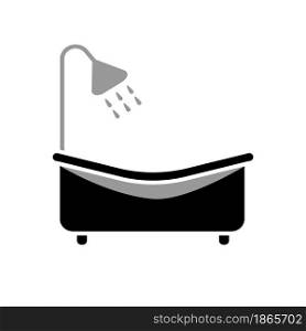 Illustration Vector graphic of bath tub icon design