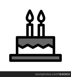 Illustration Vector Graphic of Birthday Cake icon