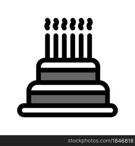 Illustration Vector Graphic of Birthday Cake icon