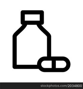 Illustration Vector Graphic of Bottle Capsule Icon