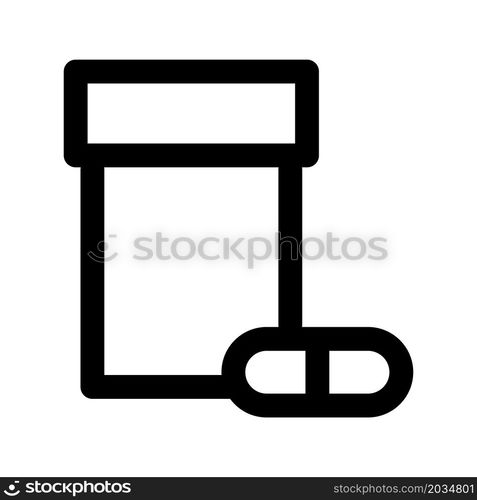 Illustration Vector Graphic of Bottle Capsule Icon