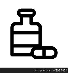 Illustration Vector Graphic of Bottle Capsule Icon