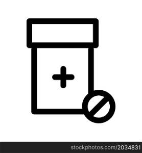 Illustration Vector Graphic of Bottle Pill Icon