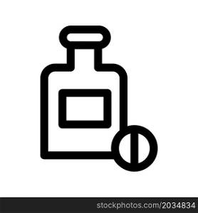 Illustration Vector Graphic of Bottle Pill Icon
