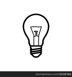 Illustration Vector graphic of bulb lamp icon design