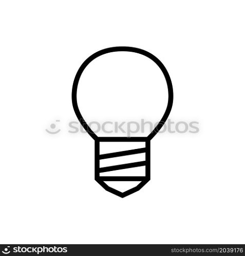 Illustration Vector graphic of bulb lamp icon design