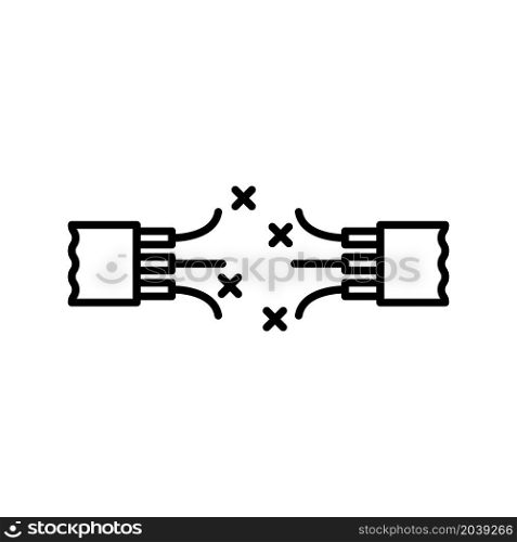 Illustration Vector graphic of cable icon design