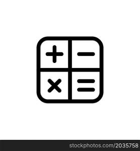 Illustration Vector graphic of calculator icon design