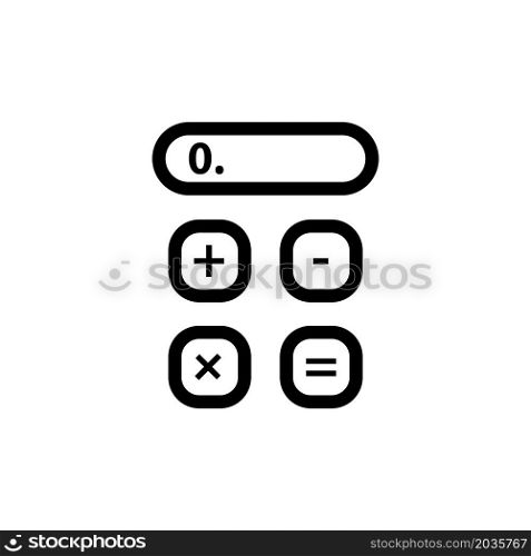 Illustration Vector graphic of calculator icon design
