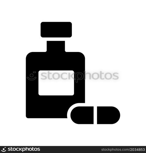 Illustration Vector Graphic of Capsule Jar Icon