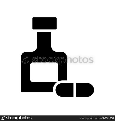 Illustration Vector Graphic of Capsule Jar Icon