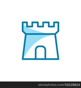 Illustration Vector graphic of castle icon template