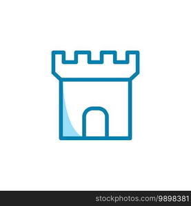 Illustration Vector graphic of castle icon template