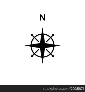 Illustration Vector Graphic of Compass Icon Design