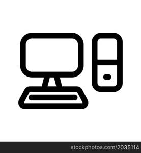 Illustration Vector Graphic of Computer (PC) Icon Design