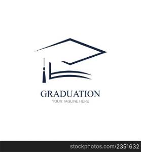 Illustration vector graphic of congratulations graduation logo design template