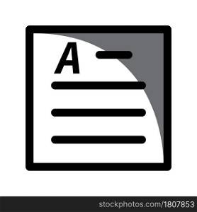 Illustration Vector Graphic of Document icon