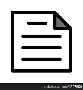 Illustration Vector Graphic of Document icon