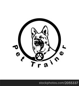 Illustration Vector Graphic of Dog Trainer logo design
