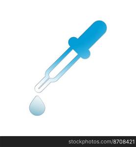 Illustration Vector graphic of Dropper icon. Fit for chemical, science, laboratory etc.