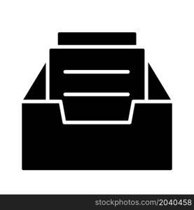 Illustration Vector graphic of file cabinet icon design