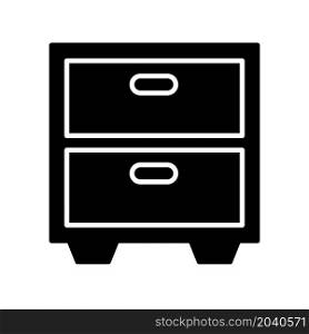 Illustration Vector graphic of file cabinet icon design