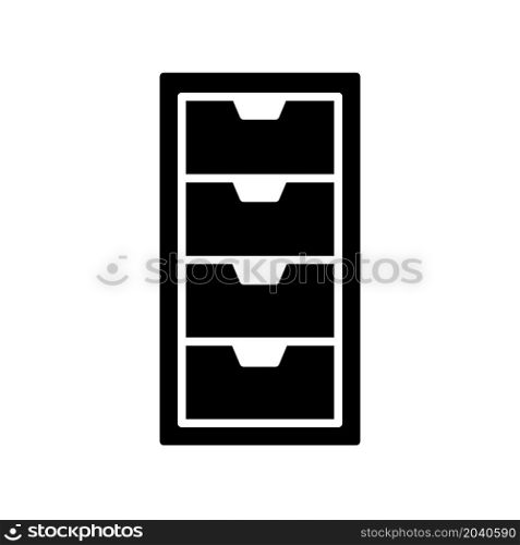 Illustration Vector graphic of file cabinet icon design