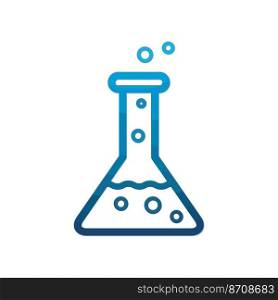 Illustration Vector graphic of Flask Glass icon. Fit for chemical, science, laboratory etc.
