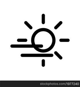 Illustration Vector Graphic of fog day icon