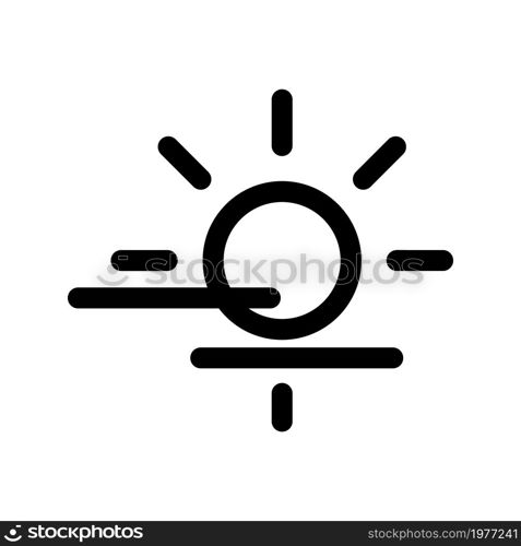 Illustration Vector Graphic of fog day icon