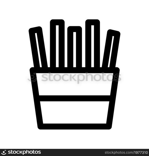 Illustration Vector Graphic of french fries icon