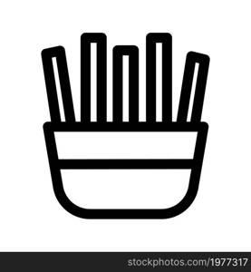 Illustration Vector Graphic of french fries icon