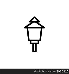Illustration Vector graphic of Garden Lamp Icon