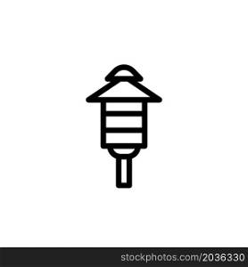 Illustration Vector graphic of Garden Lamp Icon