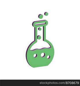 Illustration Vector graphic of Glass Flask icon. Fit for chemical, science, laboratory etc.