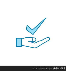 Illustration Vector graphic of hand gesture approved icon