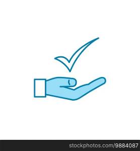 Illustration Vector graphic of hand gesture approved icon