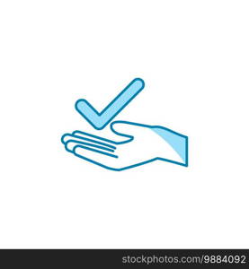 Illustration Vector graphic of hand gesture approved icon