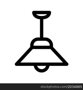 Illustration Vector Graphic of Hanging Lamp Icon