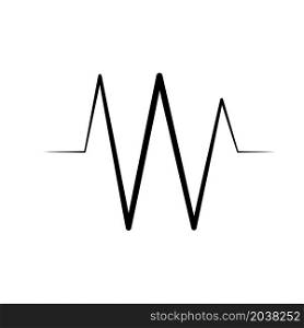 Illustration Vector graphic of heart pulse icon design