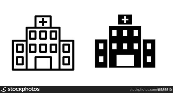 Illustration Vector Graphic of Hospital icon