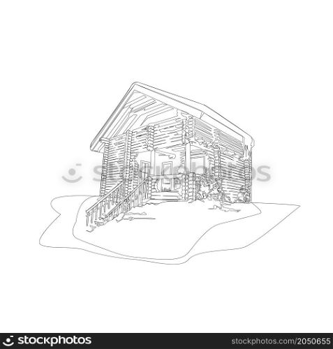 Illustration Vector Graphic of House Countryside design